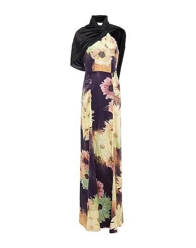 Deep purple Satin Elegant dress