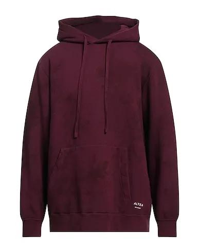 Deep purple Sweatshirt Hooded sweatshirt