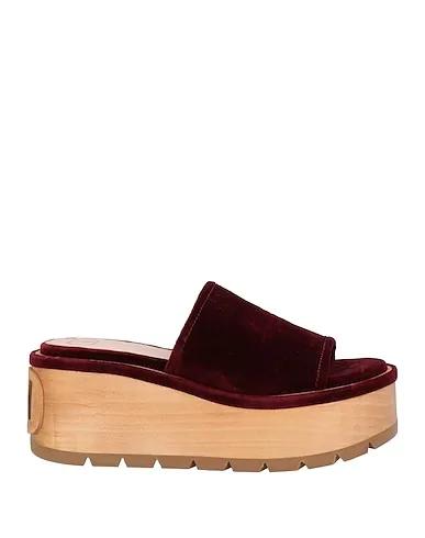 Deep purple Velvet Sandals