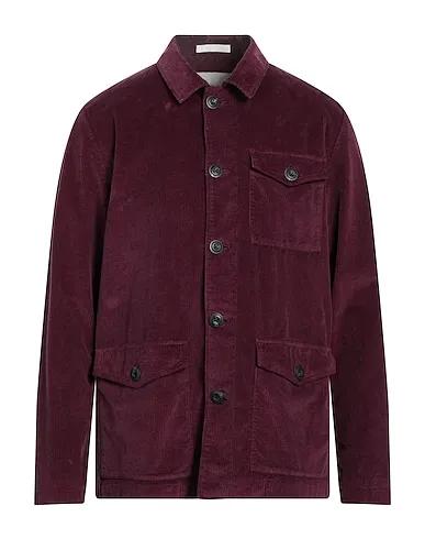 Deep purple Velvet Solid color shirt