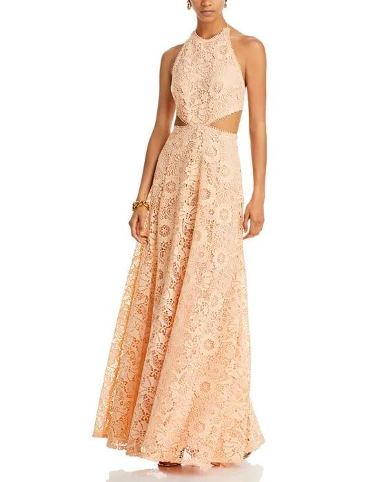 Doro Lace Halter Dress