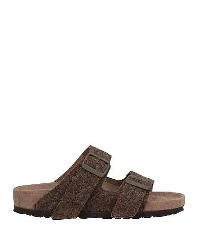 Dove grey Boiled wool Sandals