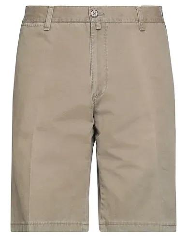 Dove grey Cotton twill Shorts & Bermuda