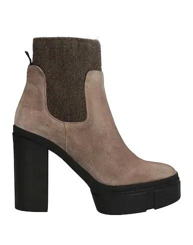 Dove grey Flannel Ankle boot