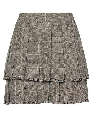 Dove grey Flannel Mini skirt