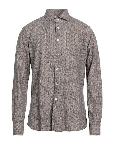 Dove grey Flannel Patterned shirt