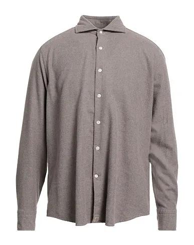 Dove grey Flannel Solid color shirt