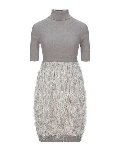 Dove grey Knitted Short dress