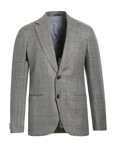 Dove grey Plain weave Blazer