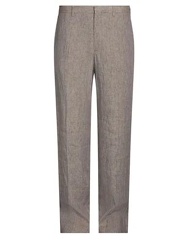 Dove grey Plain weave Casual pants