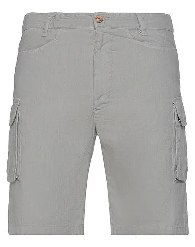Dove grey Plain weave Shorts & Bermuda