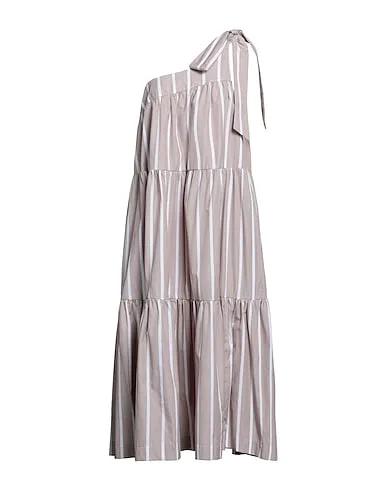 Dove grey Poplin Midi dress