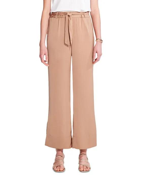 Drawstring Wide Leg Pants