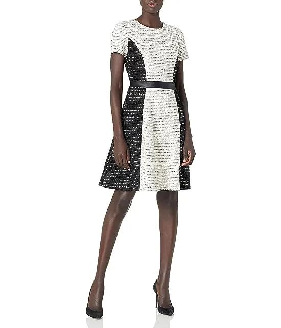 Dresses Women's Tweed Fit and Flare Dress