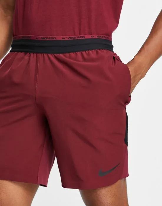Dri-FIT Flex Short in burgundy