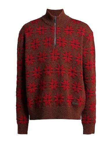 DSQUARED2 | Brown Men‘s Sweater With Zip