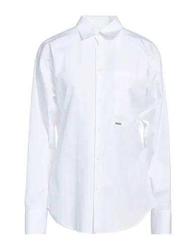 DSQUARED2 | White Women‘s Solid Color Shirts & Blouses