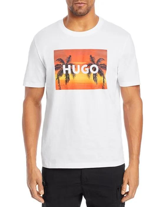 Dulive Cotton Graphic Print Tee