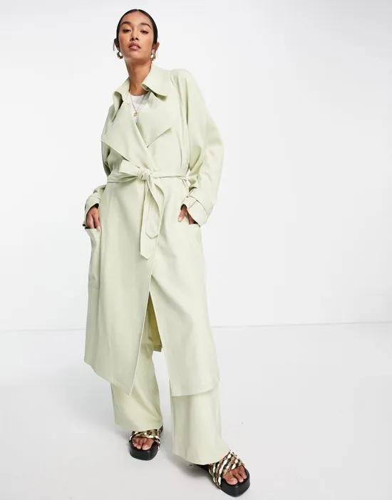 duster coat in sage
