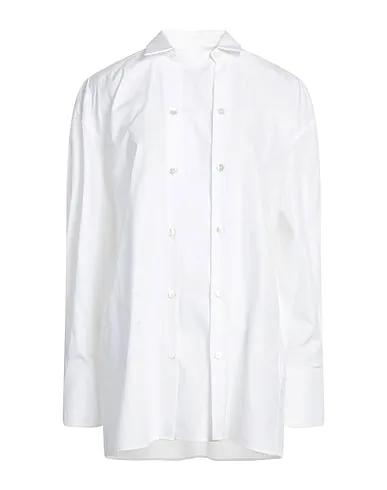 ELEVENTY | White Women‘s Solid Color Shirts & Blouses