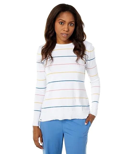 Ellie Organic Cotton Knit Stripe Sweater