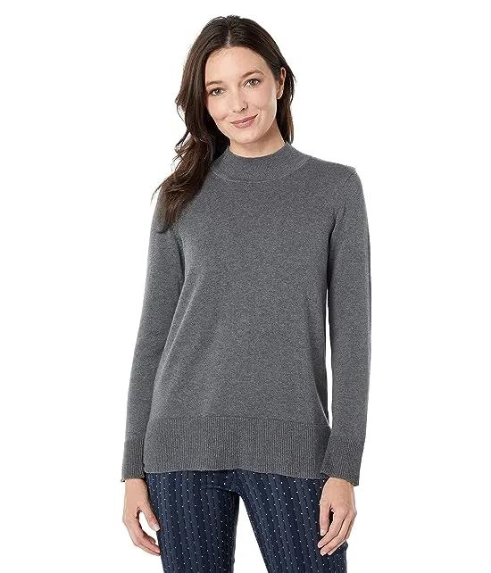 Ellie Organic Cotton Mock Neck Sweater