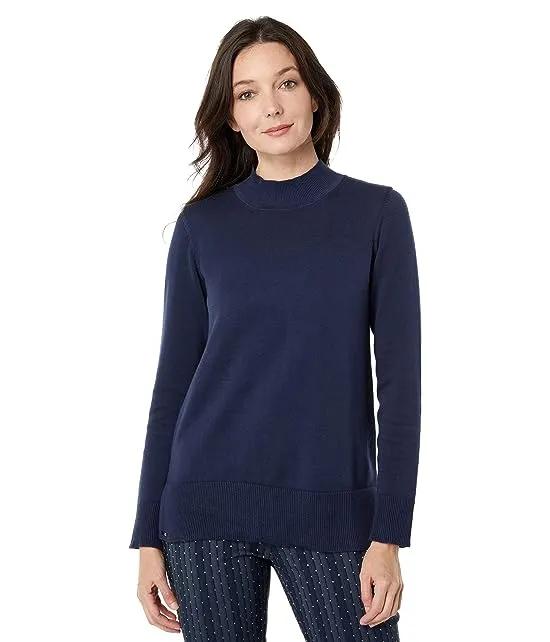 Ellie Organic Cotton Mock Neck Sweater