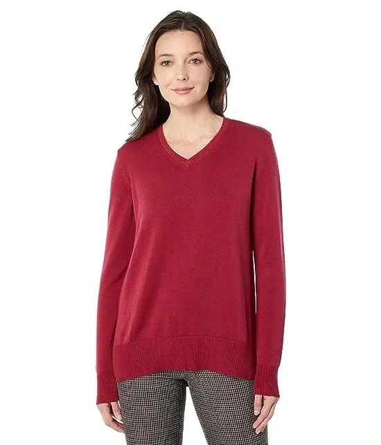 Ellie Organic Cotton V-Neck Sweater