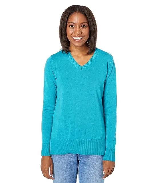 Ellie Organic Cotton V-Neck Sweater