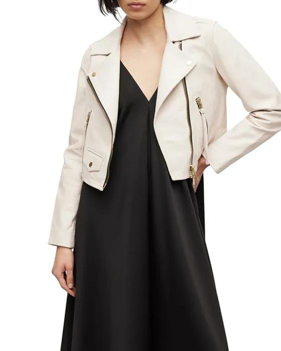 Elora Leather Biker Jacket