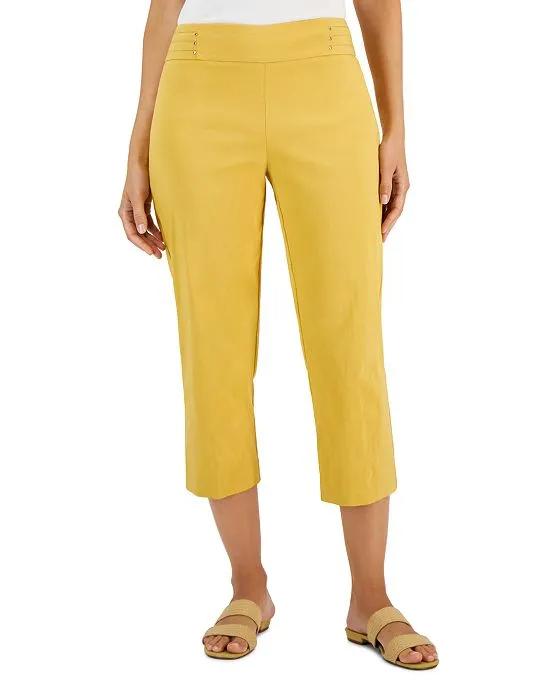 Embellished Pull-On Capri Pants, Created for Macy's