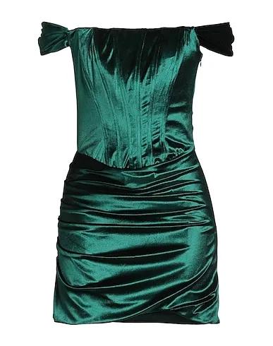 Emerald green Chenille Short dress