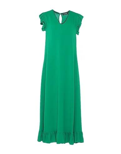 Emerald green Crêpe Long dress