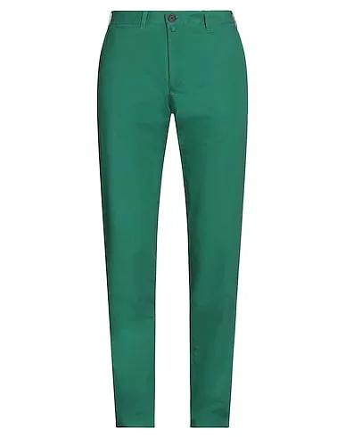 Emerald green Gabardine Casual pants