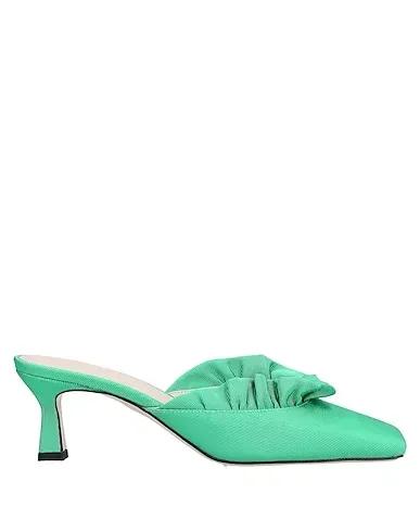 Emerald green Grosgrain Mules and clogs