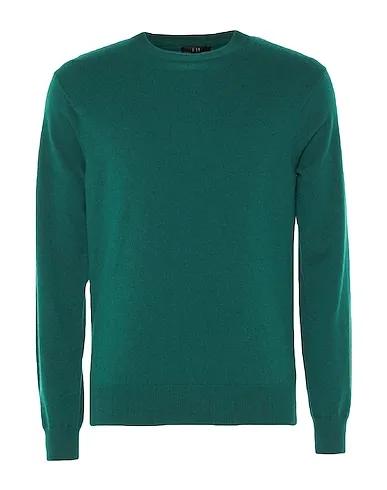 Emerald green Knitted Cashmere blend