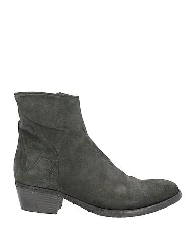 Emerald green Leather Ankle boot