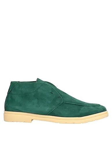 Emerald green Leather Boots