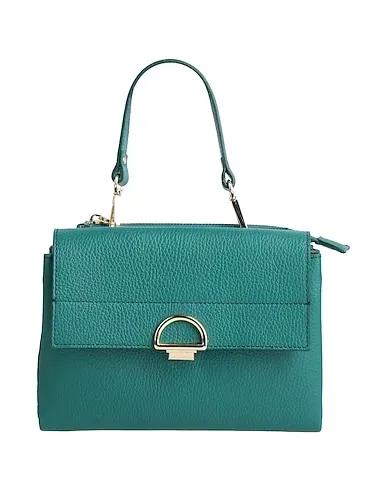 Emerald green Leather Handbag