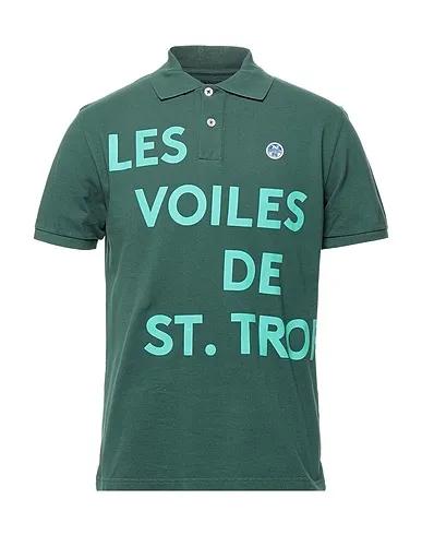 Emerald green Piqué Polo shirt
