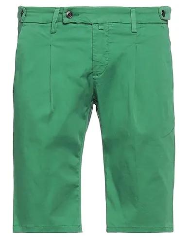 Emerald green Plain weave Shorts & Bermuda