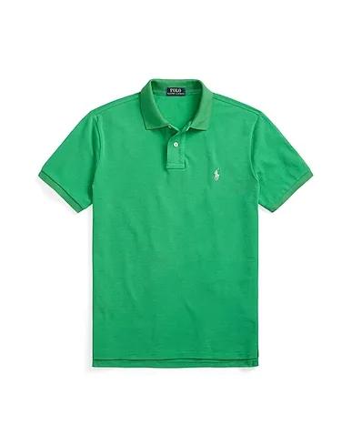 Emerald green Polo shirt CUSTOM SLIM FIT MESH POLO SHIRT

