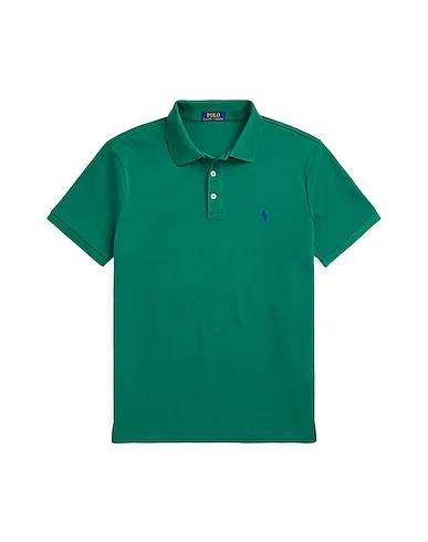 Emerald green Polo shirt SLIM FIT STRETCH MESH POLO SHIRT
