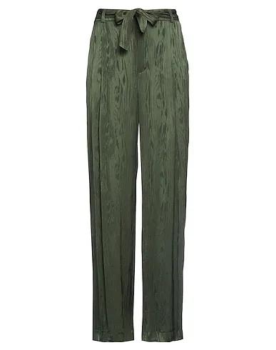 Emerald green Satin Casual pants