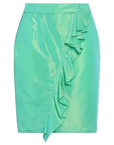 Emerald green Taffeta Mini skirt