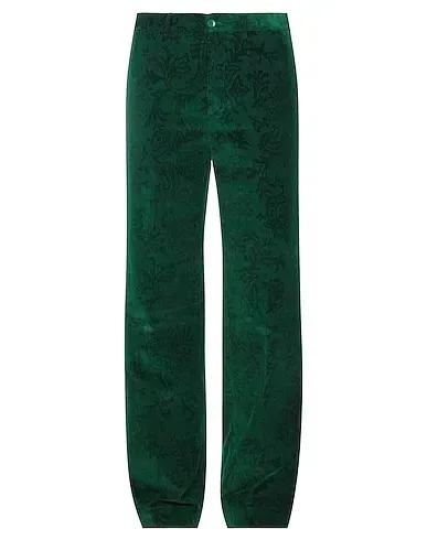 Emerald green Velvet Casual pants