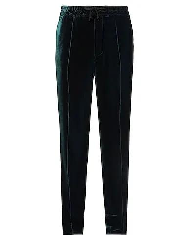 Emerald green Velvet Casual pants