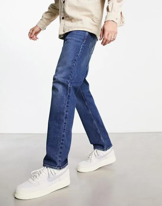 emmett slim rigid jeans in dark blue