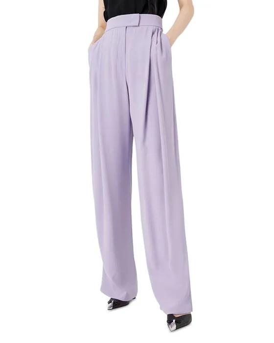 Emorio  Pleated Wide Leg Pants