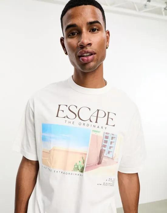 escape t-shirt in white
